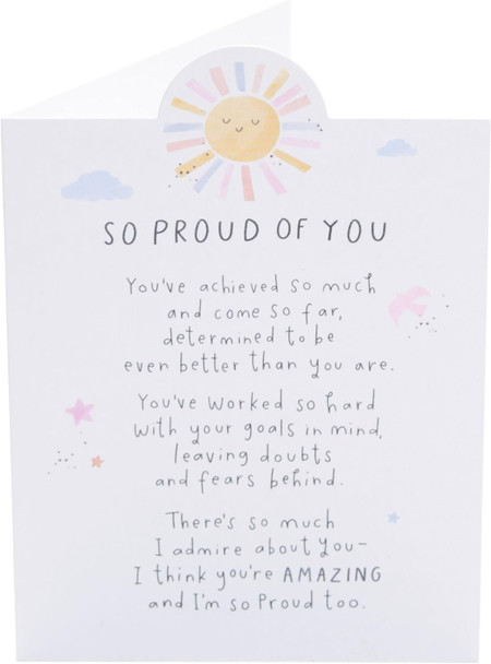 Sunshine Design So Proud of You Graduation Well Done Congratulations Card