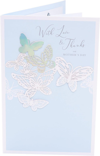 Light Blue Design Mother's Day Card