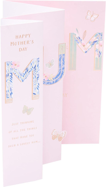 Beautiful Fold Out Design Mother's Day Card