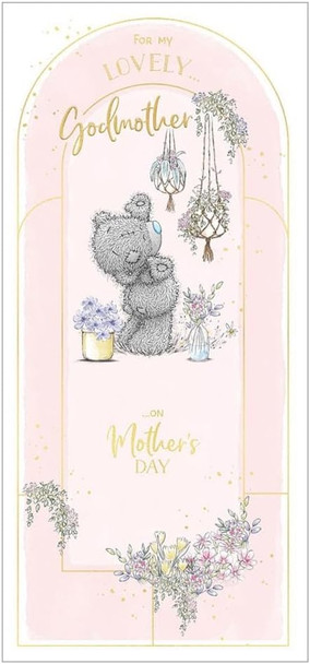 Bear Hanging Plants Lovely Godmother Mother's Day Card