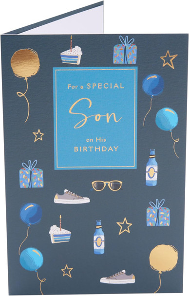 Special Design Male Icons Son Birthday Card