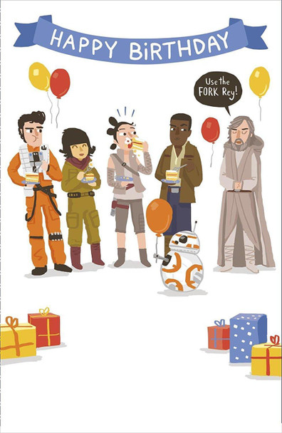 Star Wars The Last Jedi Disney Birthday Card