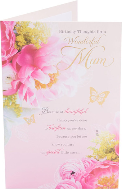 Floral Design Mum Birthday Card