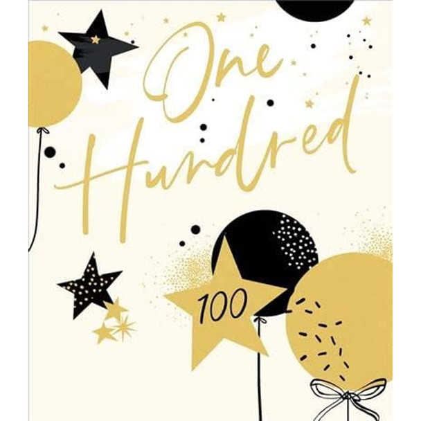 Balloons & Stars Age 100 Milestone Birthday Card