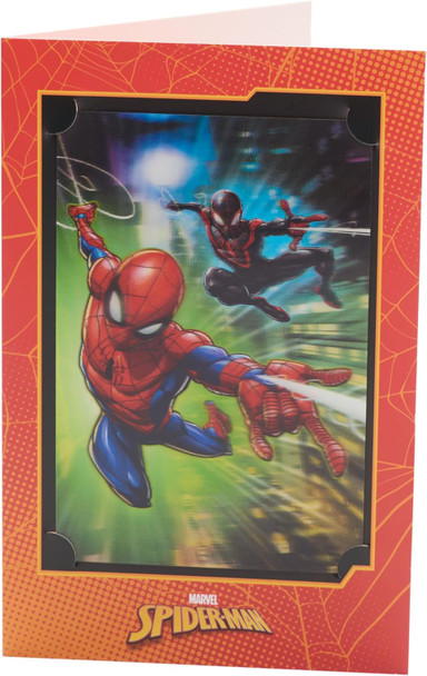 Marvel Spider-Man Birthday Card With 3D Keepsake