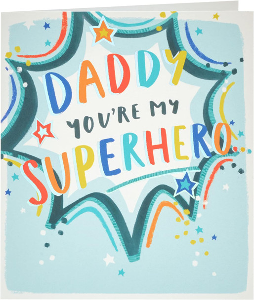 Colourful Design For Daddy Father's Day Card