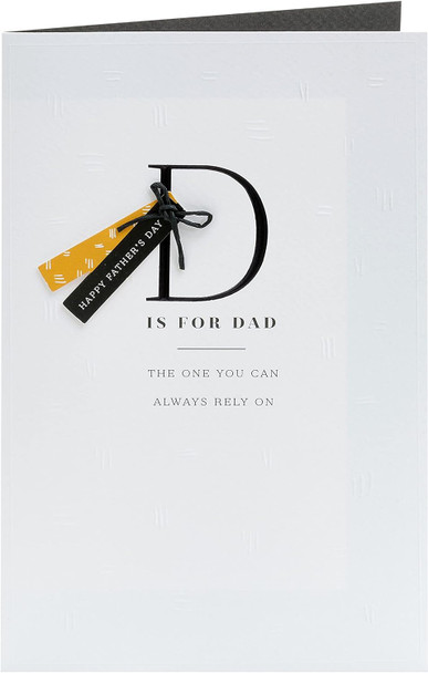 Letter D Design Father's Day Card