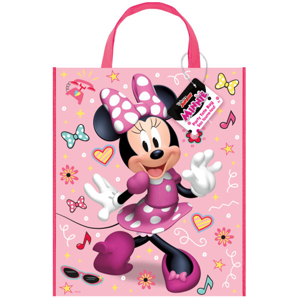 Disney Iconic Minnie Mouse Party Gift Tote Bag 13" x 11"