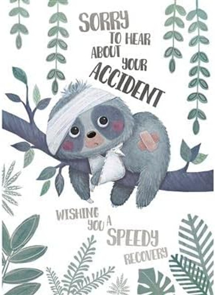 Sloth in Bandages Get Well Card 'Speedy Recovery' From Your Accident