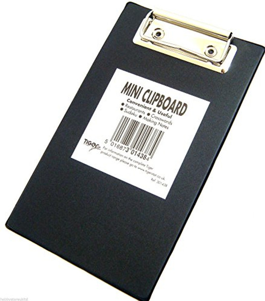 Tiger Black Mini Clipboard