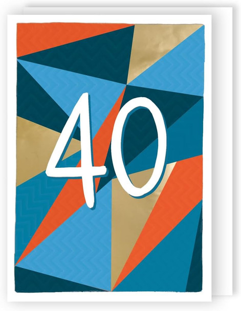 Hip Hop Hooray! Contemporary 40th Birthday Card