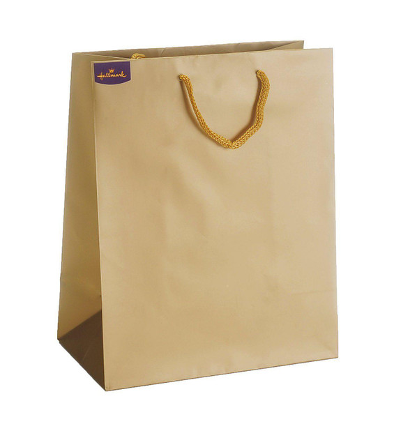 4 x Hallmark Gold Plain Gift Bags All Occasion