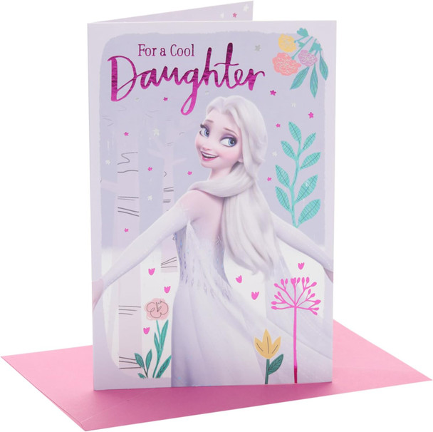 Disney Frozen Elsa Design Daughter Birthday Card