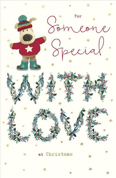 Someone Special with Floral Lettering Christmas Card