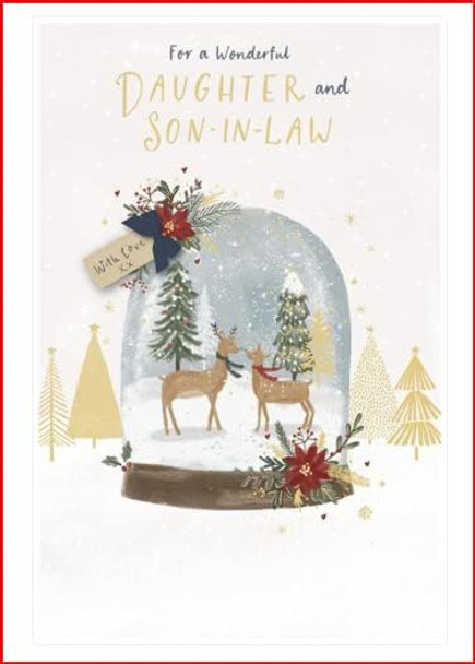 For a Wonderful Daughter and Son-in-Law Christmas Card