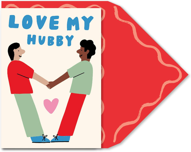 Contemporary Handholding Happiness Valentine's Day Card Contemporary Handholding Happiness Valentine's Day Card