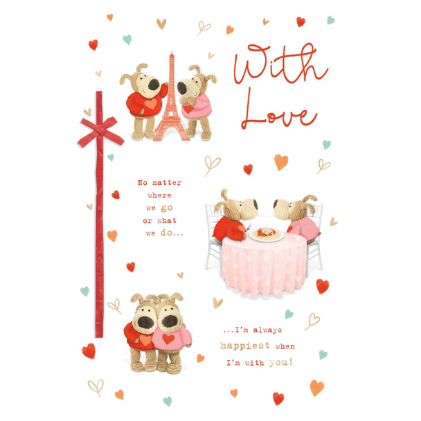 Boofle Near Eiffel Tower Valentine's Day Card Boofle Near Eiffel Tower Valentine's Day Card