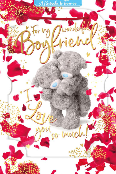 Bears Hugging Wonderful Boyfriend Valentine's Day Card