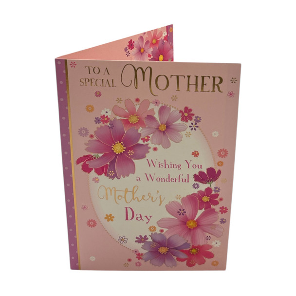 To A Special Mother Pastel Flowers Design Mother's Day Card