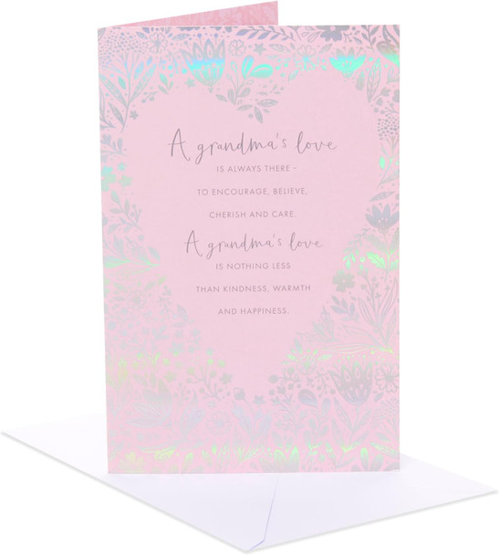 Heart Shape Pattern For Grandma Mother's Day Card