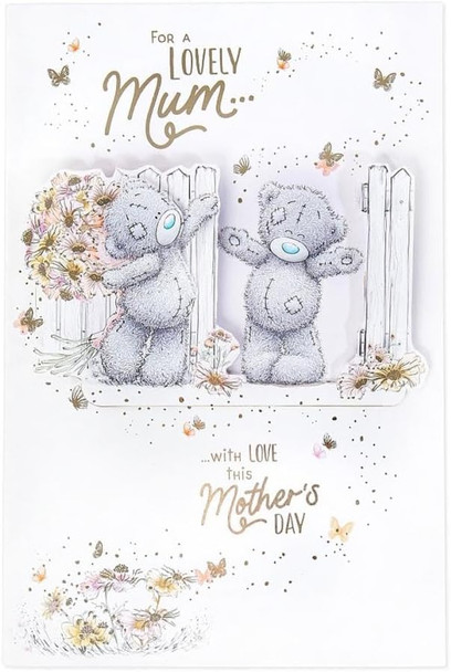 Bears At Gate Lovely Mum Handmade Mother's Day Card