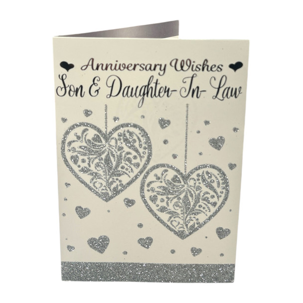 Son & Daughter-In-Law Traditional Design Anniversary Card
