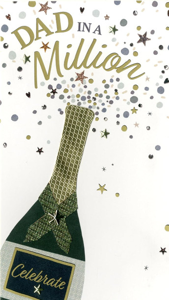 Fizzy Fun! Dad in A Million Hand-Finished Embellished Father's Day Card