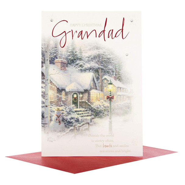 Grandad Christmas Card 'Warm Thoughts'