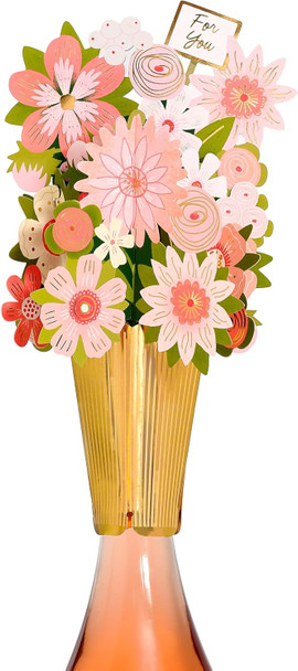 Floral Design Bottle Topper for Her Birthdays/Weddings/Mother's Day