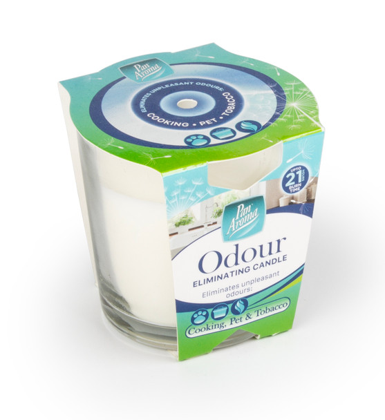 Odour Eliminating Glass Pot Candle