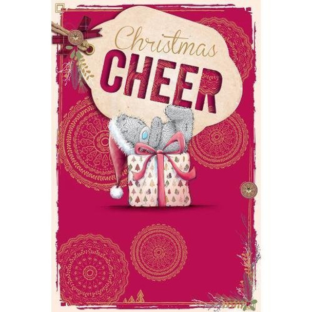 Christmas Cheer Me to You Bear Christmas Card {DC}