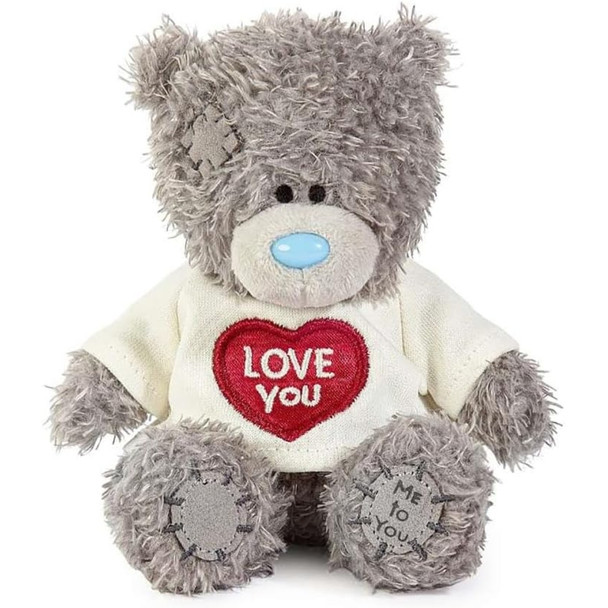 Me to You Tatty Teddy Plush 10cm High Bear Wearing Cute 'Love You' T-Shirt Official Collection