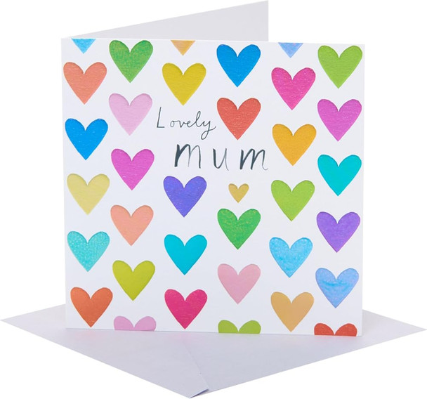 Hearts Design Mum Mother's Day Card