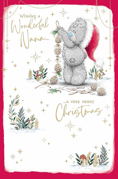 Bear Hanging Decorations Nana Christmas Card