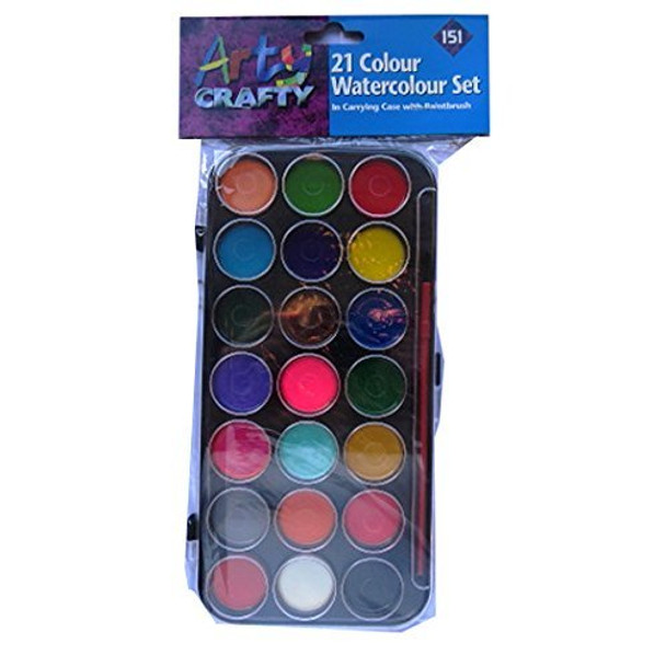 21 Colour Watercolour Set