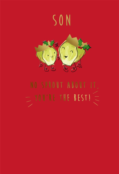 No Sprout About It, You're the Best!' Design Son Christmas Card
