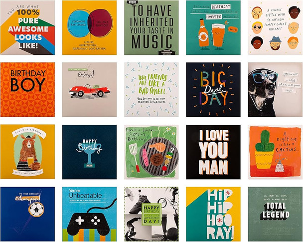 Epic Designs Multipack of 20 in 20 Designs Birthday Cards