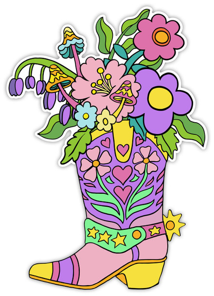 Cowboy Boot Design Open Card