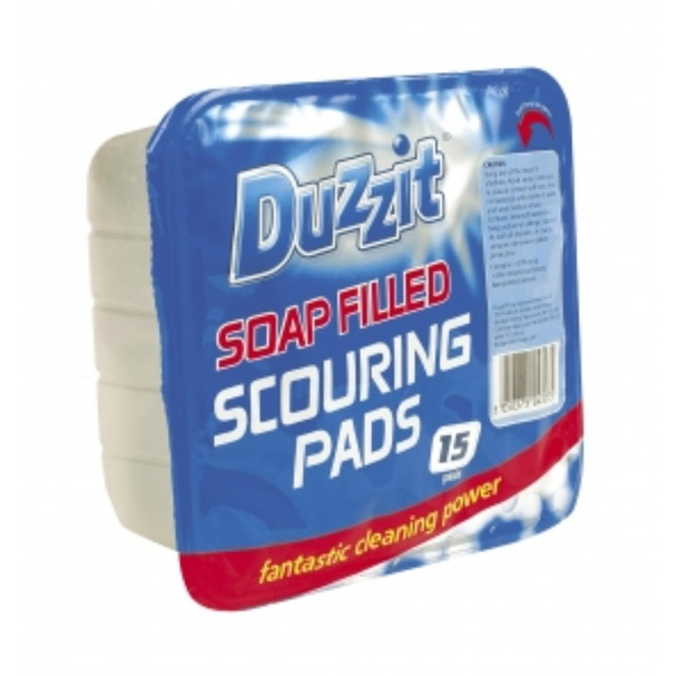 Duzzit Soap Filled Scouring Pads 15 Pads