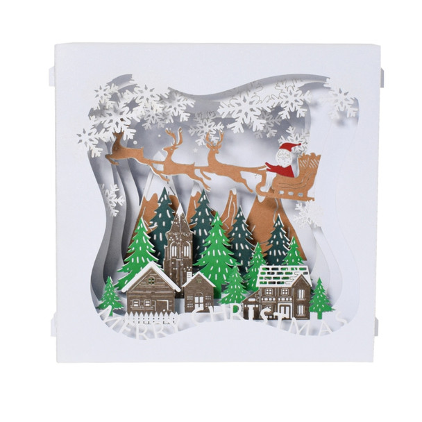 Snowy Village Charm 3D Pop Up Christmas Card
