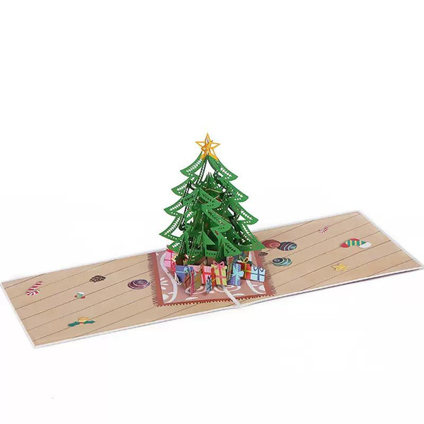 Classic Xmas Tree Celebration 3D Pop Up Christmas Card