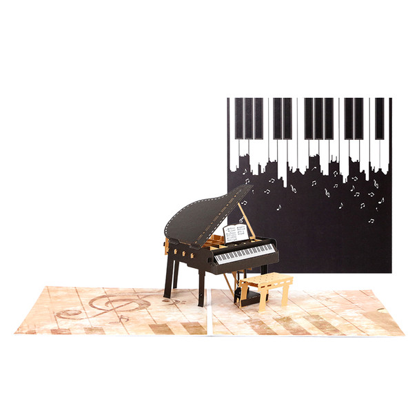 Musical Moments 3D Pop Up Piano Greeting Card