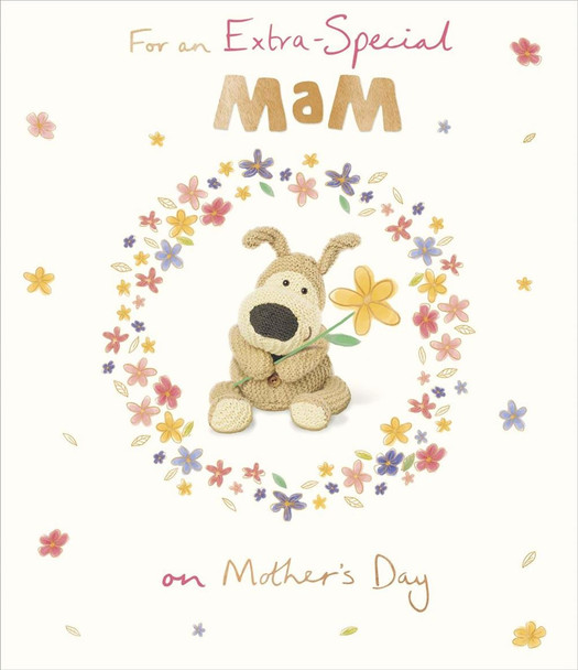 Boofle With Flower Mam Mother's Day Card