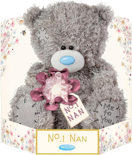 Me to You Tatty Teddy 'Wonderful Nan' 15cm Plush Bear On Gift Plinth Official Mother's Day Collection