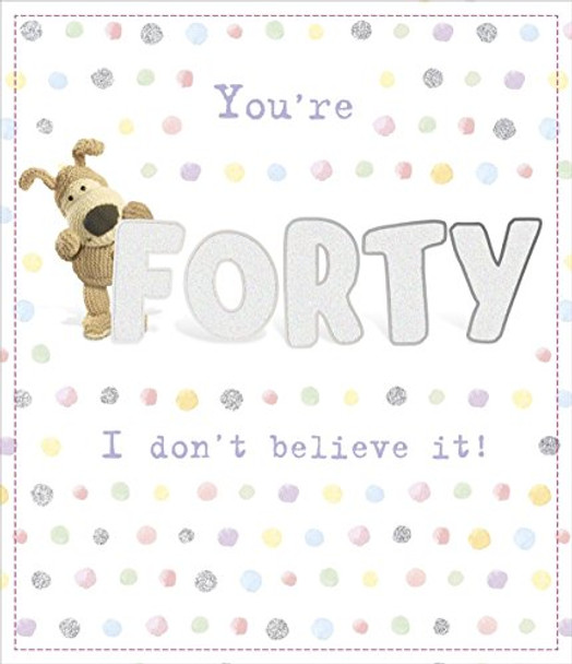 Age 40th Adorable Boofle You're Forty 40 Birthday Card New