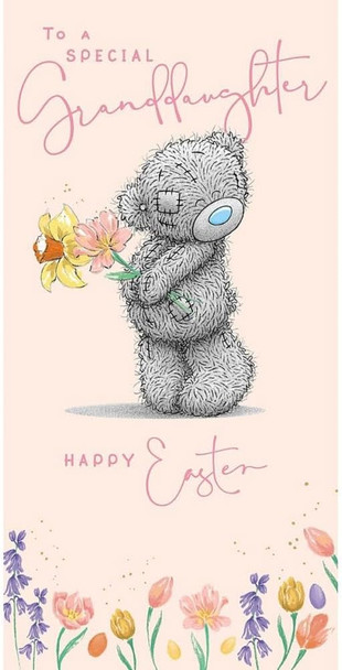 Bear With Daffodils Special Granddaughter Money Wallet Easter Card