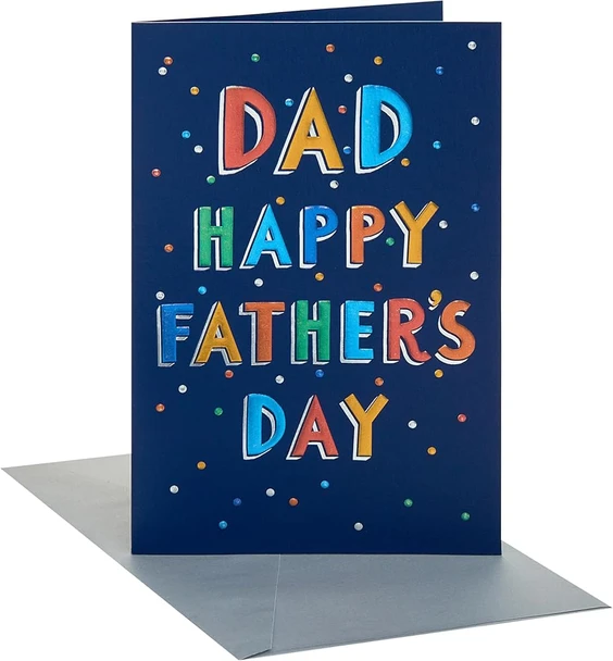 Coloured Dots Design for Dad Father's Day Card
