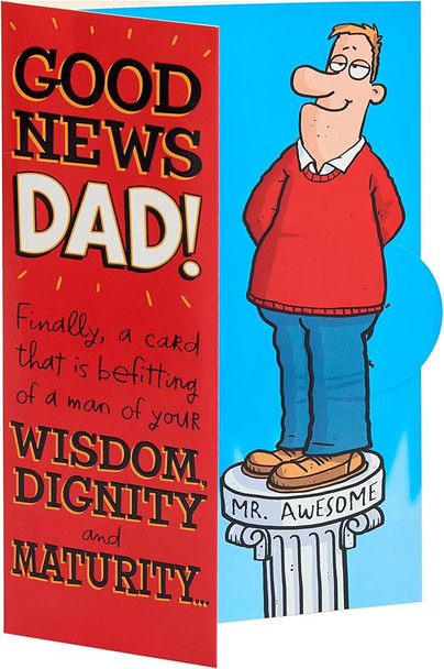 Fart Slid Out Design for Dad Father's Day Card