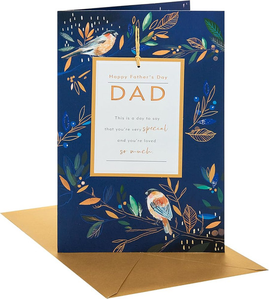 Bullfinch Design For Dad Father's Day Card