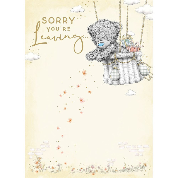 Bear In Hot Air Balloon Sorry You're Leaving Card